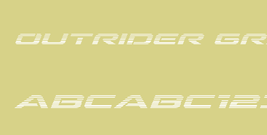Outrider Gradient Italic