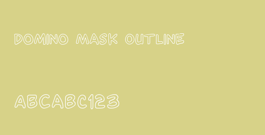 Domino Mask Outline