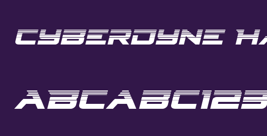 Cyberdyne Halftone Italic
