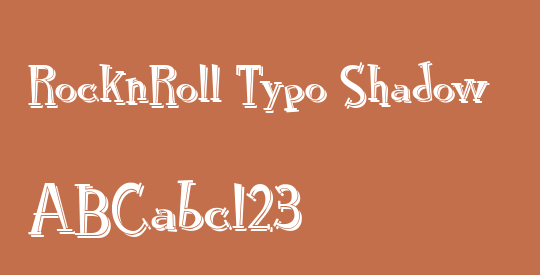 RocknRoll Typo Shadow