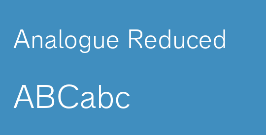 Analogue Reduced