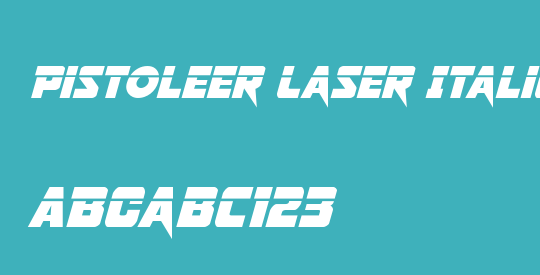 Pistoleer Laser Italic
