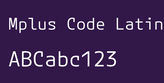 Mplus Code Latin 60