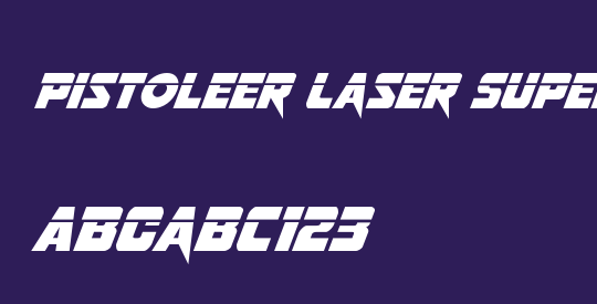Pistoleer Laser Super-Italic