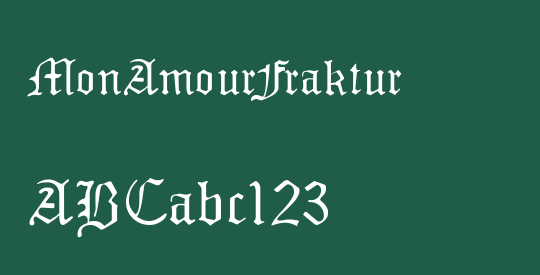 MonAmourFraktur