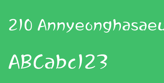 210 AnnyeonghasaeuOTF