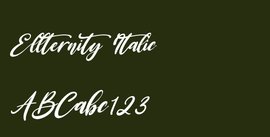 Ellternity Italic