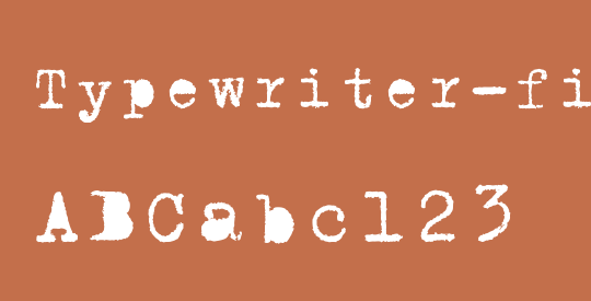Typewriter-filled
