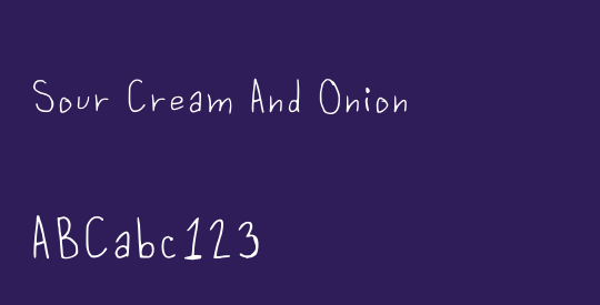 Sour Cream And Onion