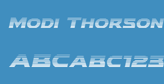 Modi Thorson Gradient Italic