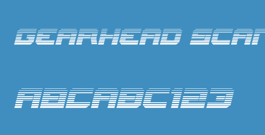 Gearhead Scanlines Italic