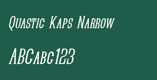 Quastic Kaps Narrow