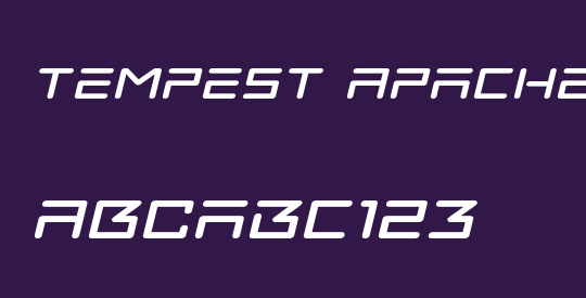 Tempest Apache Expanded Italic