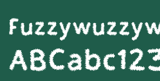 Fuzzywuzzywasafont