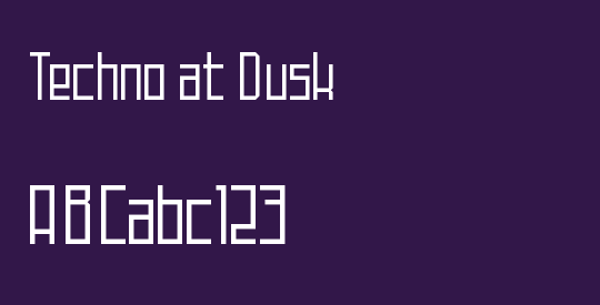 Techno at Dusk