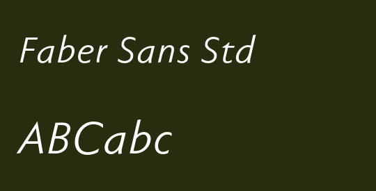 Faber Sans Std