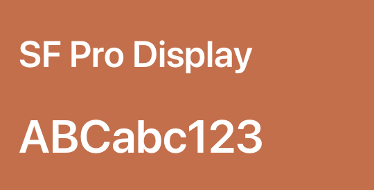 SF Pro Display