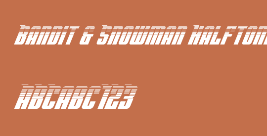 Bandit & Snowman Halftone Ital