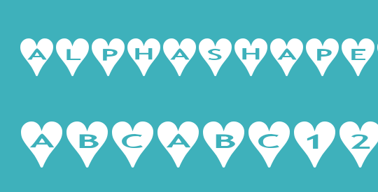 AlphaShapes hearts