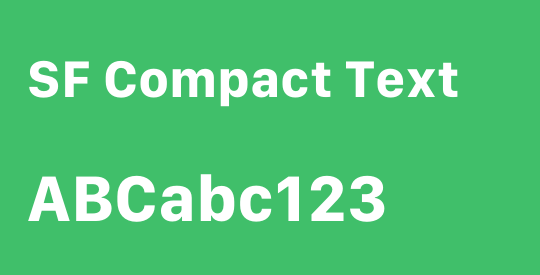 SF Compact Text