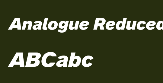 Analogue Reduced