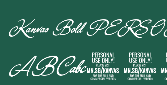 Kanvas Bold PERSONAL USE