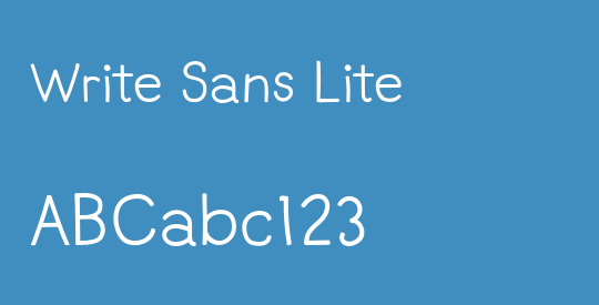 Write Sans Lite