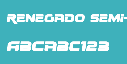 Renegado Semi-Italic