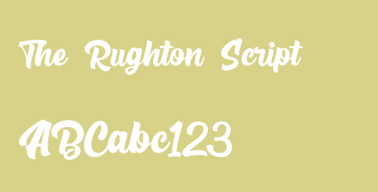 The Rughton Script