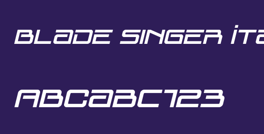 Blade Singer Italic