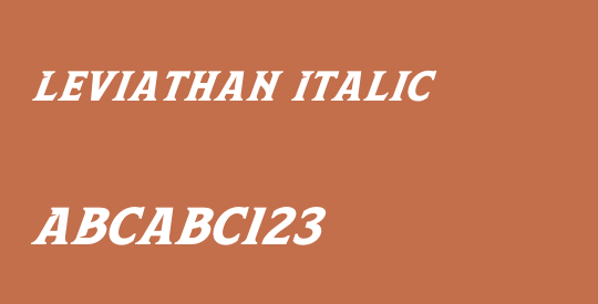 Leviathan Italic
