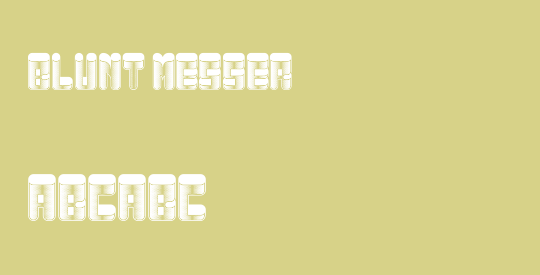Blunt Messer