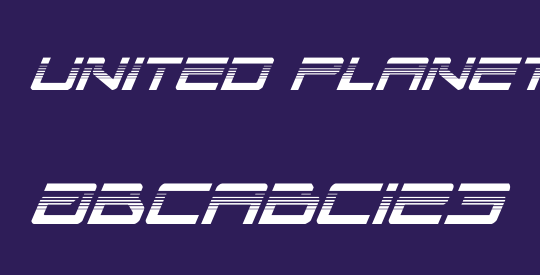 United Planets Halftone Italic