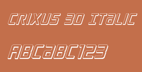 Crixus 3D Italic