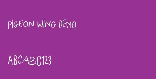 Pigeon Wing DEMO