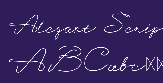 Alegant Script
