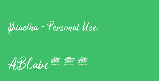 Yilactha - Personal Use