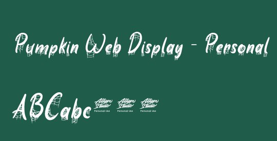 Pumpkin Web Display - Personal