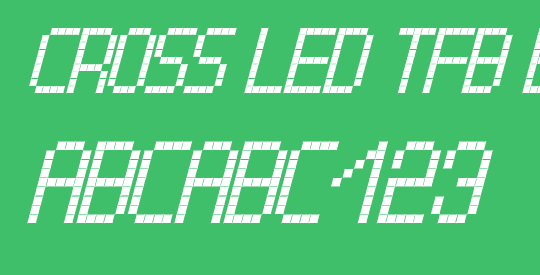 Cross led tfb bold