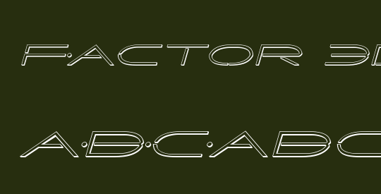Factor 3D Italic