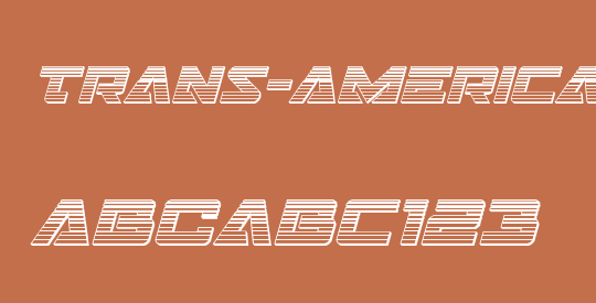 Trans-America Chrome Italic