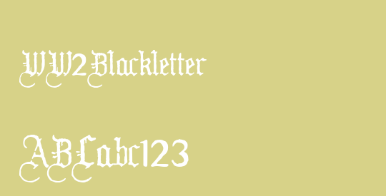 WW2Blackletter