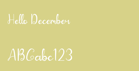 Hello December