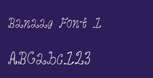 Banaag Font 1