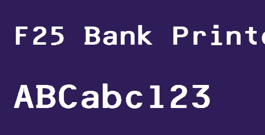 F25 Bank Printer