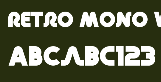 Retro Mono Wide