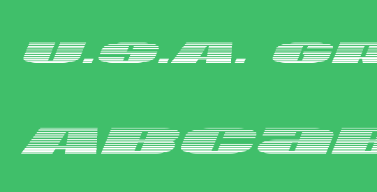 U.S.A. Gradient Italic