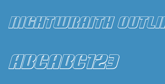 Nightwraith Outline Italic