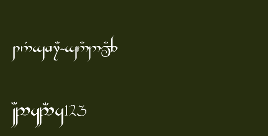 Tengwar-Gandalf