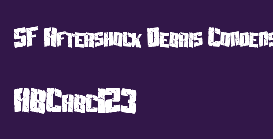 SF Aftershock Debris Condensed